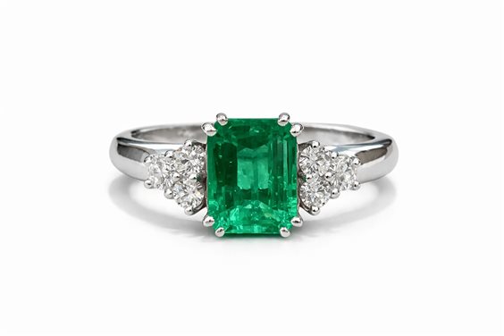 Anneau Idee Preziose dal 1987 Femme in Or blanc Smeraldo 1.67 Ct IP.AK18B/2S - IP.AK18B/2S